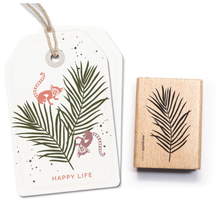 cats on appletrees STAMP☆Palm Leaf☆
